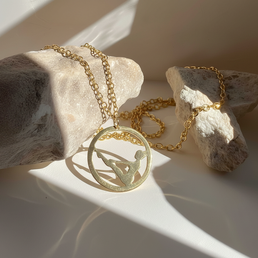 Teaser necklace on natural stones